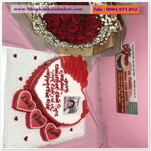 Combo Bánh Kem & Hoa Tươi - MM62